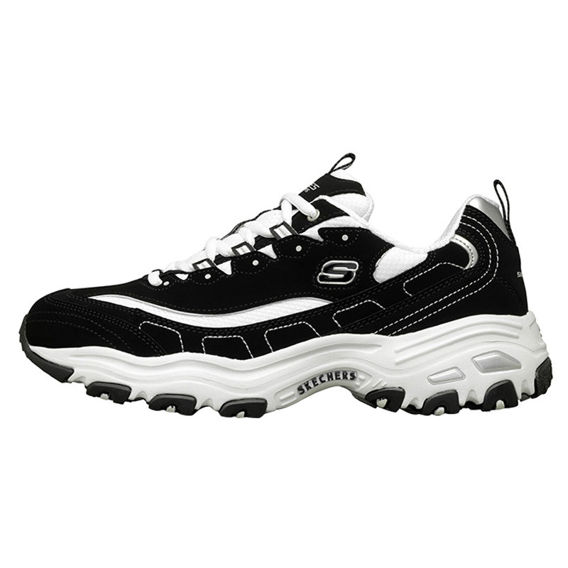 Skechers斯凯奇男鞋女鞋经典熊猫鞋厚底老爹鞋休闲运动鞋66666179