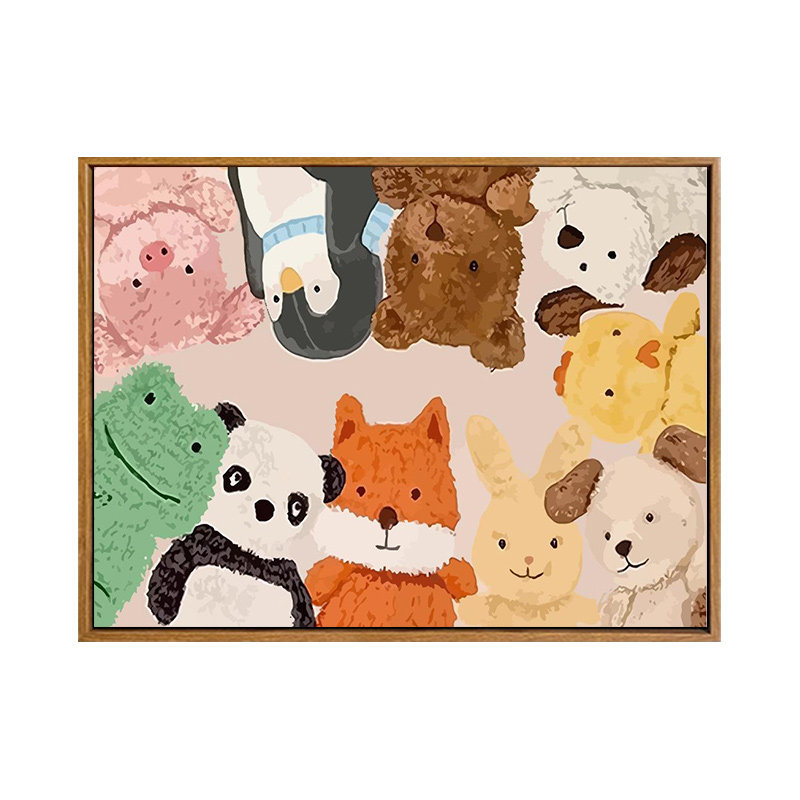 雅调jellycat数字diy油画卡通