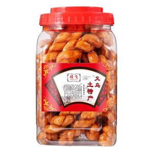 新榨纯甘蔗汁粘牙正宗红糖麻花义乌土特产传统手工糕点休闲小零食