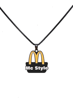 HiYOUNG麦门黑金合金项链
