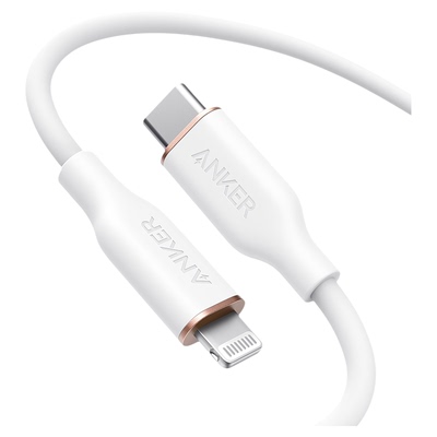 Anker安克硅胶亲肤数据线苹果MFi认证C口转lightning适配iPhone14手机13promax快充线充电器线PD快充12pro11