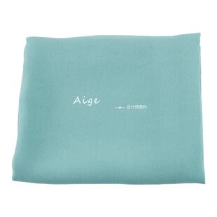 豆绿色纯棉薄款半透垂感乔其纱春夏里衬雪纺面料衬衫汉服古装布料