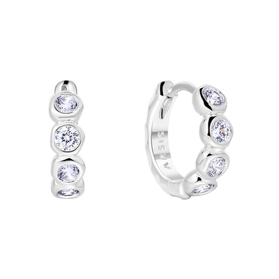 新款流光泡泡小耳圈耳环