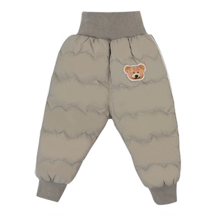 正品贝贝怡童装儿童羽绒裤婴童冬装女宝宝加厚棉裤男孩冬季保暖裤