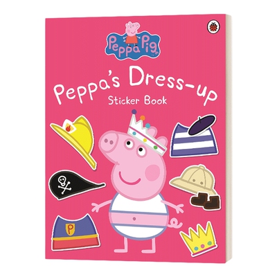 粉红猪小妹 装扮贴纸书 Peppa Pig Peppa Dress-Up Sticker Book 英文原版绘本 英文版 进口英语原版书籍儿童外文书