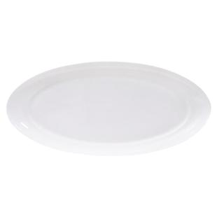 唐山纯白骨瓷餐具18英寸椭圆长形鱼盘家用大号蒸鱼盘子加长全鱼盘