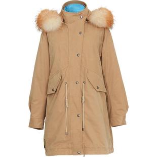 LINCCHIC金羽杰羽绒服女可拆卸派克服中长款羽绒服女Y21803256