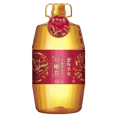 胡姬花古法小榨花生油5L大桶装
