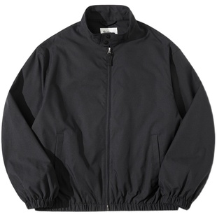 NOTHOMME Teflon三防潮牌春复古纯色立领哈灵顿夹克外套男款