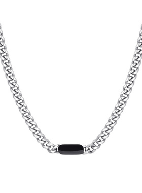 EBYG高级感小众卫衣项链潮牌配饰男生古巴链条男士素链送男友礼物