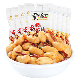黄飞红蒜片麻辣花生芥末五香椒盐黄飞鸿脱油小鱼花生米下酒菜零食