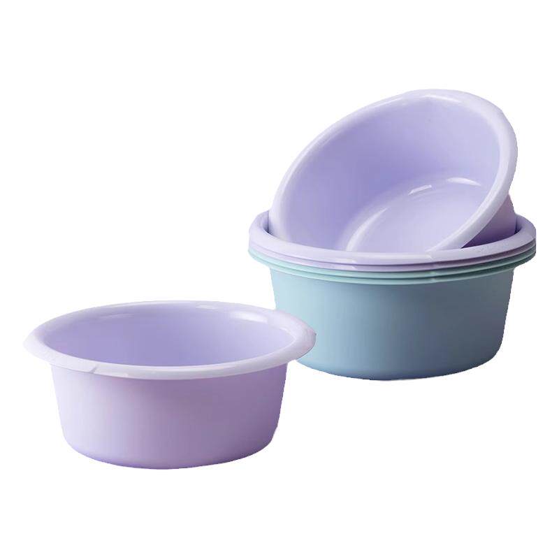 茶花脸盆家用塑料盆子大号加厚