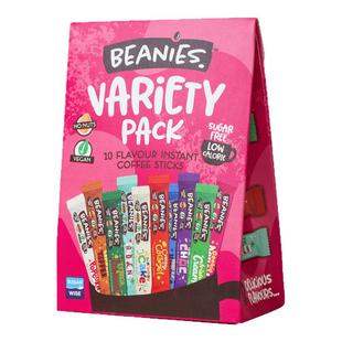 Beanies贝尼诗咖啡组合装12种风味 薄荷黑巧冻干咖啡粉速溶无糖