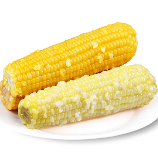有机黄甜粘糯玉米新鲜现摘非东北白彩黑玉米加热即食早代餐真空装