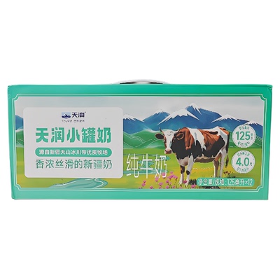 新疆天润纯牛奶早餐奶国企乳业