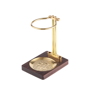 铜木懒人泡茶支架易泡架过滤网架功夫茶具公道杯茶漏架配件高档