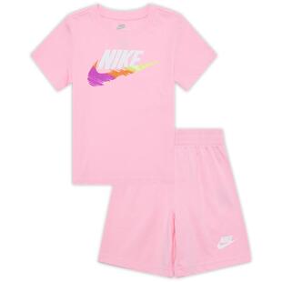 耐克幼童T恤和短裤套装夏季男女童轻便舒适NIKE II6486