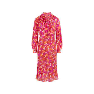 MARYLING玛俪琳24春新品【绯红胭脂】荷叶边鱼尾连衣裙A1EAW61040