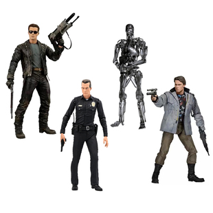 终结者阿诺T800骨架模型T-1000手办老年萨拉康纳摆件施瓦辛格周边