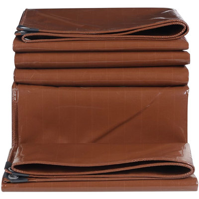 德韶防雨布咖啡色加厚酒红色遮阳