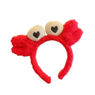 毛绒洗脸发箍女款2025新款发卡儿童女秋冬头箍可爱卡通宝宝头饰