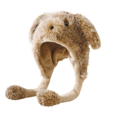 毛绒帽子女冬季保暖护耳耳朵会动