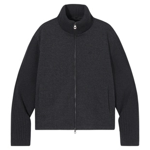 PSO Brand男装女装【毛织拼接】白鸭绒灰色羽绒服女款冬季外套潮