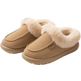 远港2026新款可外穿棉鞋女士冬季室内家居保暖毛绒全包跟棉拖鞋男