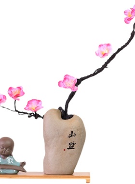 陶瓷仿真花器花瓶客厅轻奢摆件