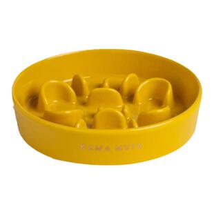 KAMAMUTA慢食碗中小型犬狗碗缓食宠物饭碗防打翻可入洗碗机陶瓷碗