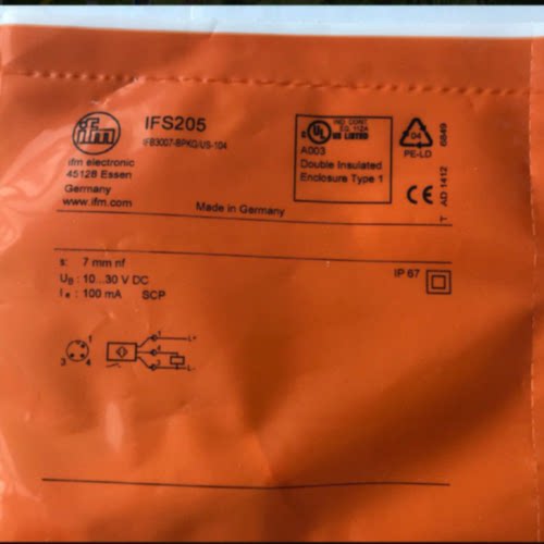 议价IFS205 电感式传感器 IFB3007-BPKG/US-104德国IFM易福门