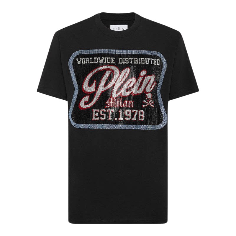 PHILIPP PLEIN 2026年男士夏季潮流plein装饰圆领短袖T恤男款上衣