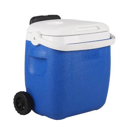 华盛便携钓鱼箱户外露营箱冰块冷藏箱带拉杆车载用商用摆摊保温箱
