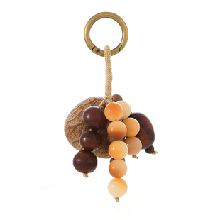 手工编织天然满愿种子包包挂件植物菩提子钥匙扣复古新中式包挂饰
