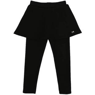 IVY HOUSE常春藤童装女童裤子秋冬款 假两件针织加绒打底裤裙裤