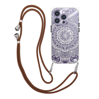 iPhone16手机壳斜挎磁吸带挂绳