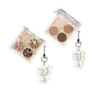 FLORTTE/花洛莉亚初吻波波四色眼影盘大地色珠光哑光细闪综合盘