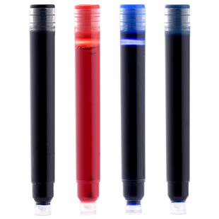 可替换钢笔墨囊专用3.4mm口径和2.6口径通用红色纯蓝纯黑墨蓝学生练字一次性不堵笔.墨囊墨水胆