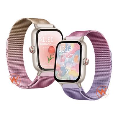 适用vivo WATCH GT2手表渐变米兰磁吸表带watch5运动3智能女生金属腕表带watch2辰夜黑月光白星辉皓月透气