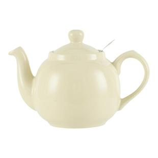LondonPottery米色田园英式茶壶陶瓷泡茶壶下午茶带滤网子时当归