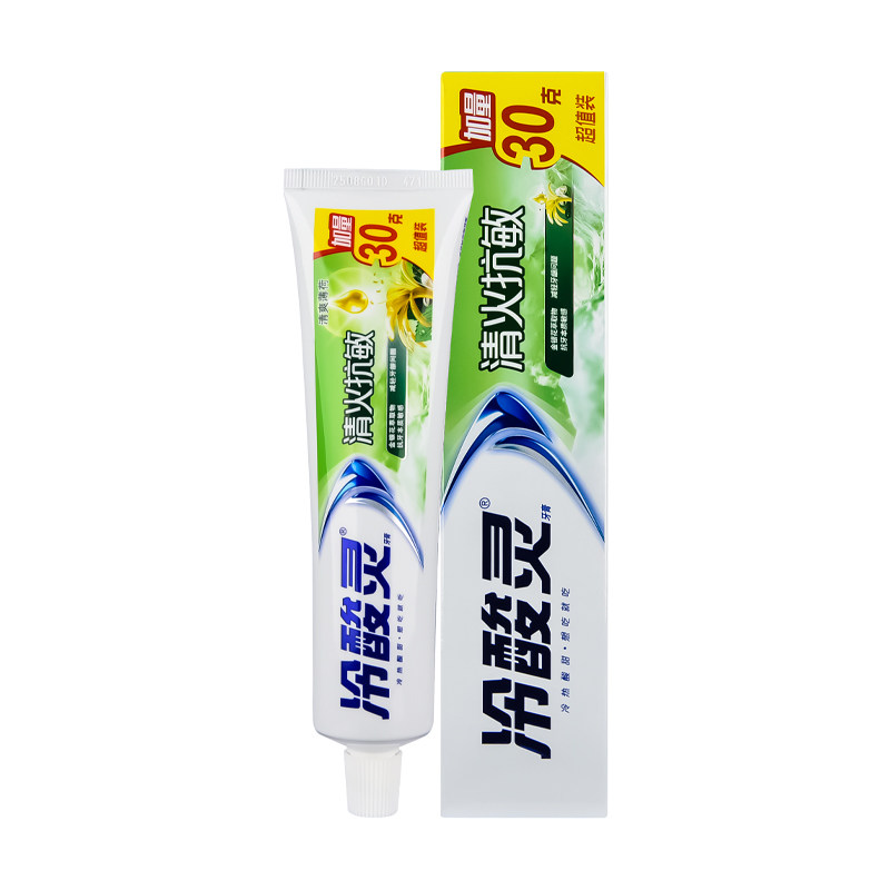 冷酸灵清爽薄荷牙膏清新口气抗敏感牙膏