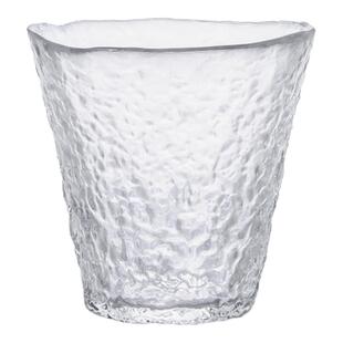 迦乐进口日本aderia石冢硝子津轻手工初雪锤目纹茶杯酒杯公道杯