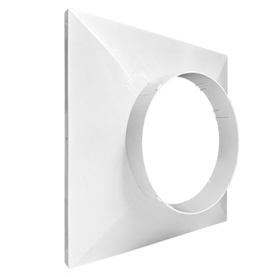 华旗老款塑料方变圆接风管接口软管方接圆中央空调出风口变径包邮