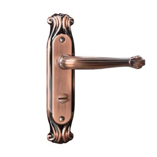 红古铜凹面卫生间门锁铁面板铝合金把手厨房阳台门锁具无钥匙把手