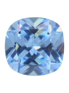 肥正方浅海蓝108#蓝尖晶石枕形裸石 珠宝耳钉项链宝石幸运石饰品