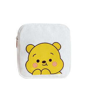 帆布姨妈巾收纳小包随身便携日系棉麻布艺卫生巾收纳袋小巧月事包