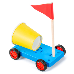 科学实验幼儿园材料吹吹车风力小汽车亲子手工制作diy材料包 套装