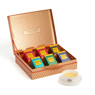 T9茶韵鎏金名庄茶红茶乌龙茶正山小种商务热泡送人礼盒6罐