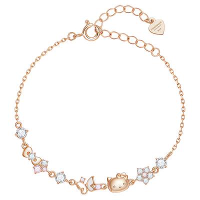 月售500+S925银三丽鸥凯蒂猫手链