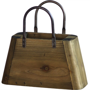 复古创意手提包造型花盆种花插花花器绿植小盆栽篮子拍照装饰摆件